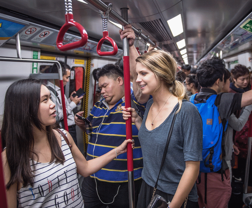 Natalie Moore explores Hong Kong sites using the Mass Transit Railway (MTR).